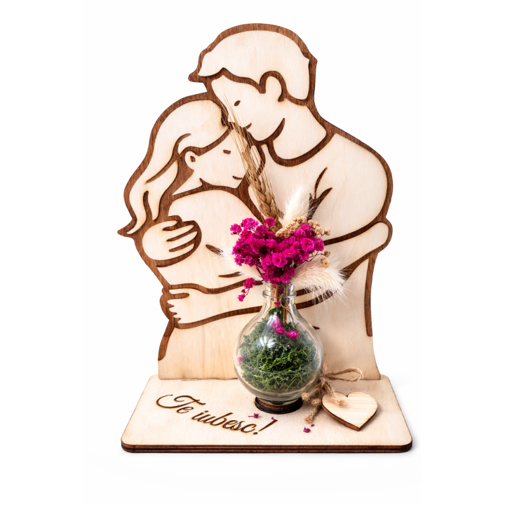 Inimi Împletite – Decorațiune Romantică Personalizată
