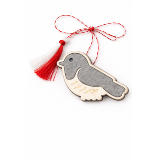 Martisor Bird – Wood & Felt | Handmade in Romania