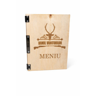 Personalized Wooden Restaurant Menu 30x21 cm | RoArtizan