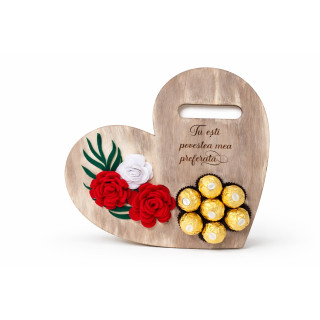 Süßes Herz – Personalisiertes Holzgeschenk