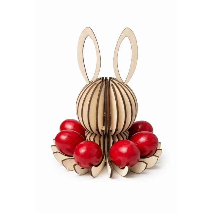 Wooden Easter Bunny Egg Holder – Handmade | RoArtizan