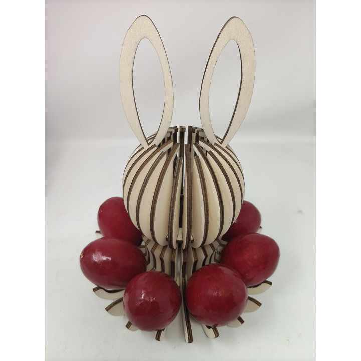 Wooden Easter Bunny Egg Holder – Handmade | RoArtizan