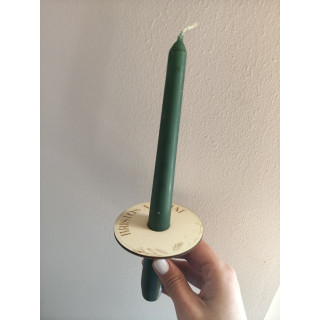 Easter Candle Holder “Christ is Risen” | Engraved Wood