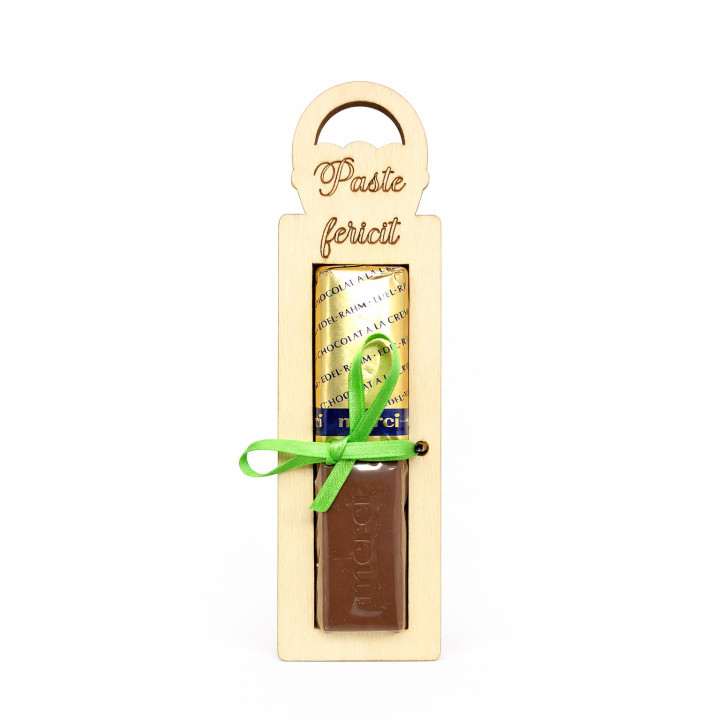 Wooden gift with chocolate – Happy Easter | RoArtizan