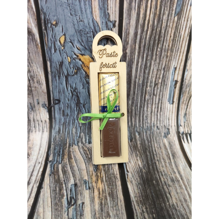 Wooden gift with chocolate – Happy Easter | RoArtizan