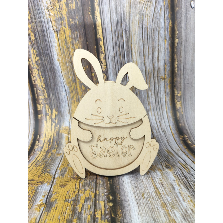 Cutie Iepuras Paste din lemn
