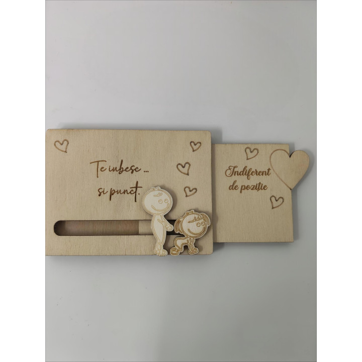 I Love You Secret Message Wooden Plaque – Personalized
