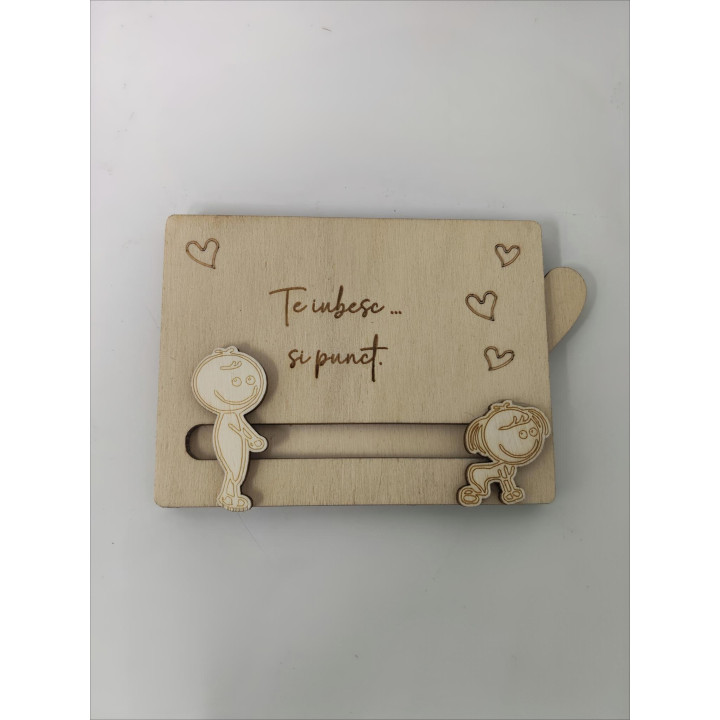 I Love You Secret Message Wooden Plaque – Personalized