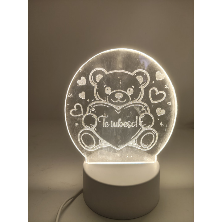 LED Heart Lamp I Love You 15 cm – Personalized
