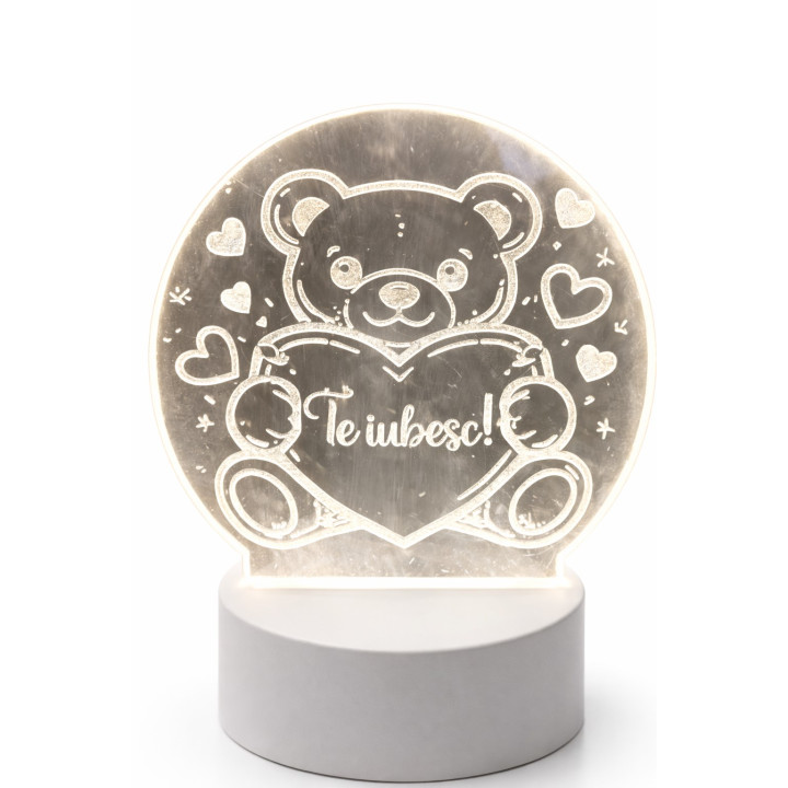 LED Herzlampe Ich liebe dich 15 cm – personalisierbar