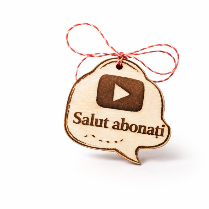 Personalisierter Martisor aus Holz für Creator | RoArtizan