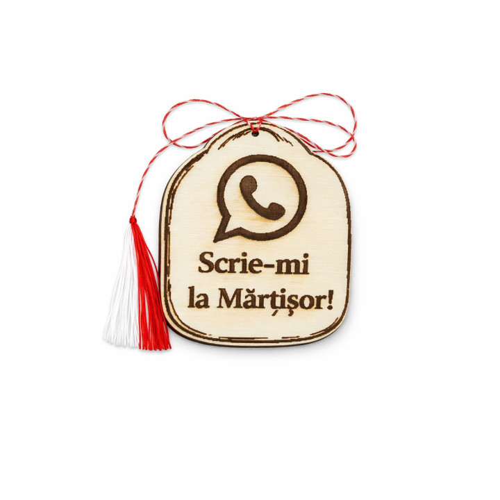 Martisor WhatsApp – Text me on Martisor, laser-engraved