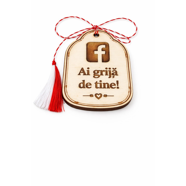 Wooden Martisor - Take Care of Yourself | RoArtizan