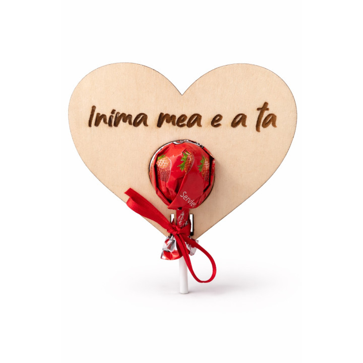 Personalized Wooden Heart Lollipop Holder