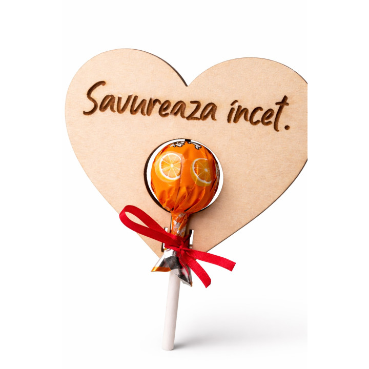 Cadou Inima Savureaza Incet cu Bomboana