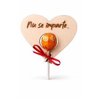 Wooden Heart 'Do Not Share' + Lollipop | RoArtizan