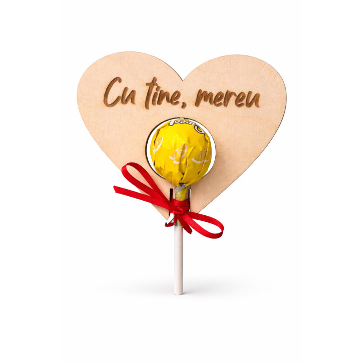 Cadou Inima Cu tine mereu cu Bomboana