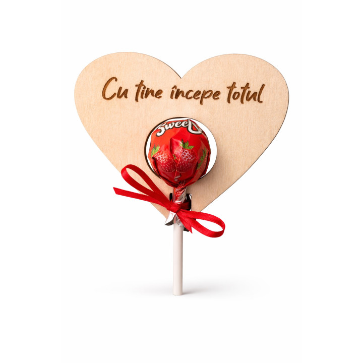Holzherz Geschenk – Mit dir beginnt alles | RoArtizan