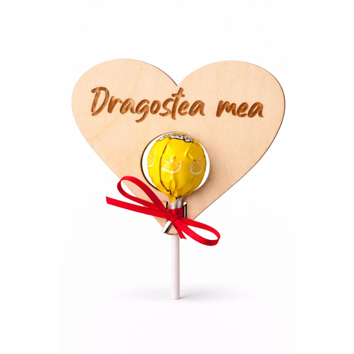 Holzherz Meine Liebe mit Süßigkeit | RoArtizan