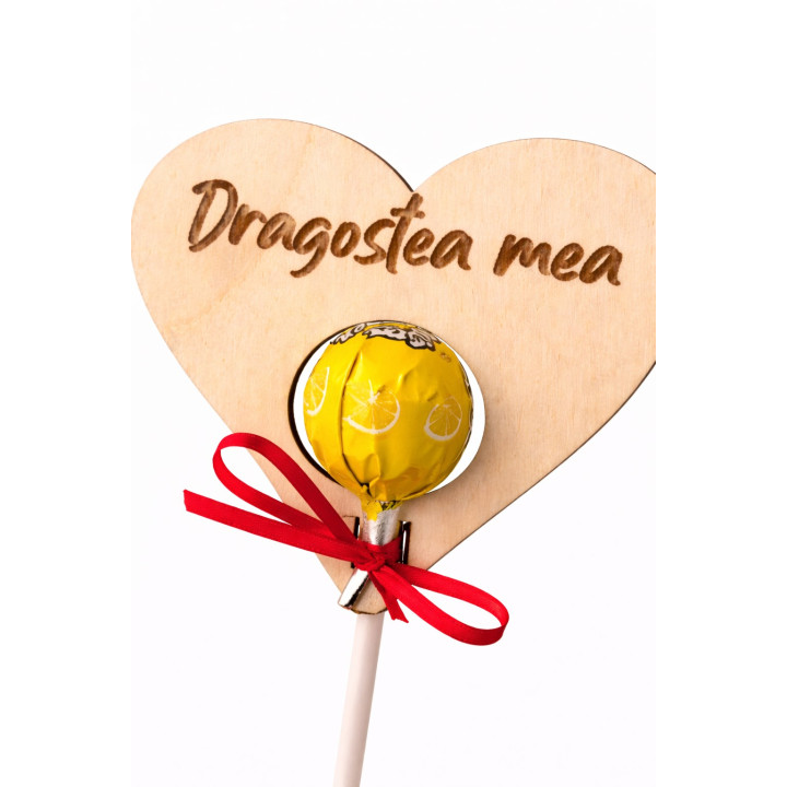 Cadou Inima Dragostea mea cu Bomboana