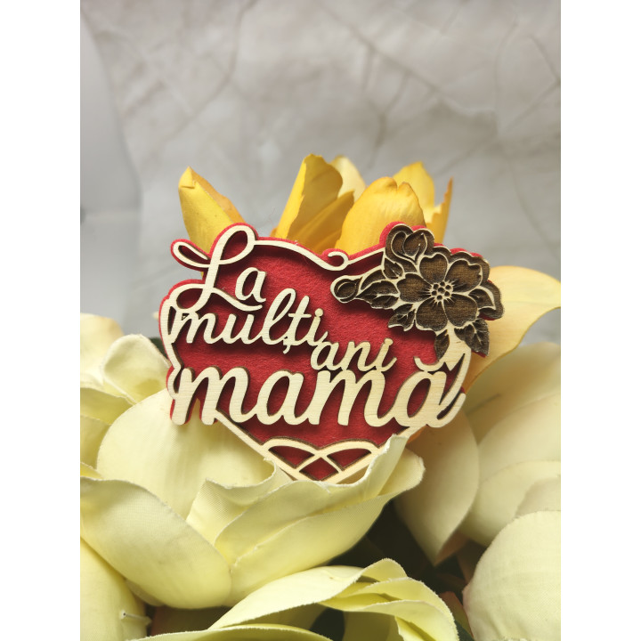 Holz-Topper Alles Gute, Mama – Floral | RoArtizan