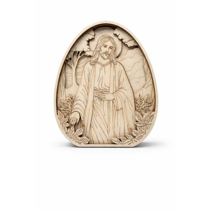 Holzikone Jesus der Erlöser 20x15 cm | RoArtizan