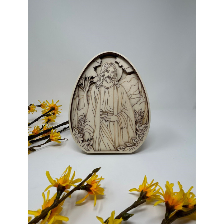 Holzikone Jesus der Erlöser 20x15 cm | RoArtizan