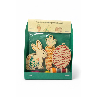 Kit creativ Paste Figurine din lemn pentru brodat