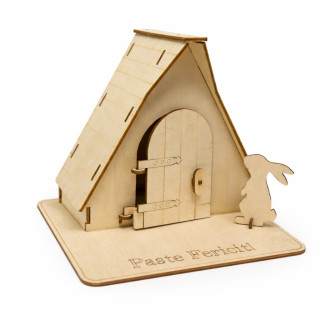 Căsuța Iepurașului – Surpriză de Paște din Lemn