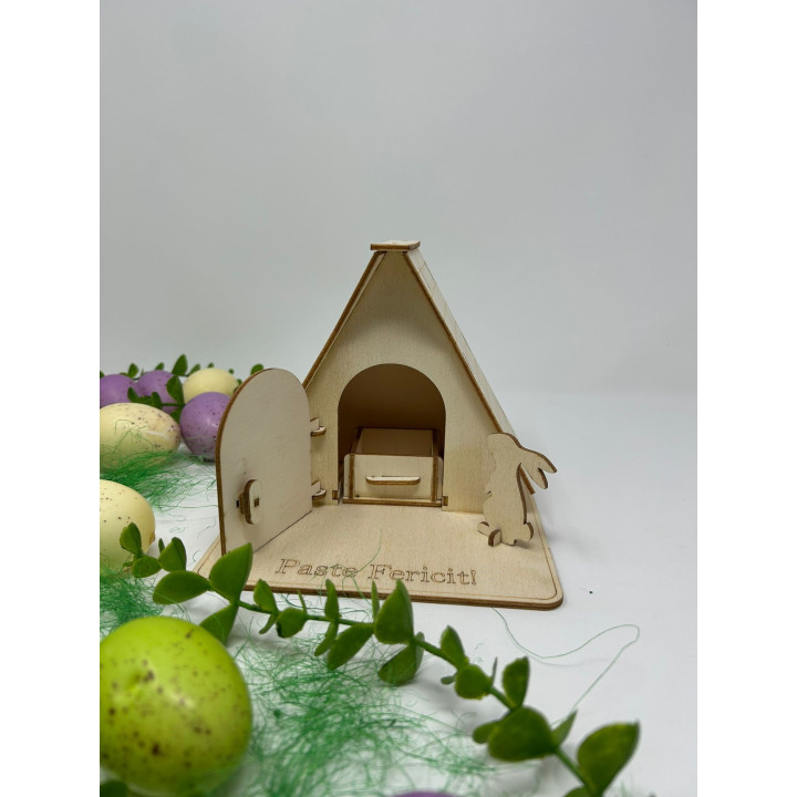 Hasenhaus aus Holz – Oster-Überraschung