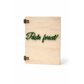 Wooden Easter Card – Engraved 3D Cover Book