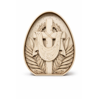 Icoană din lemn Crucea cu spini 20x15 cm – RoArtizan