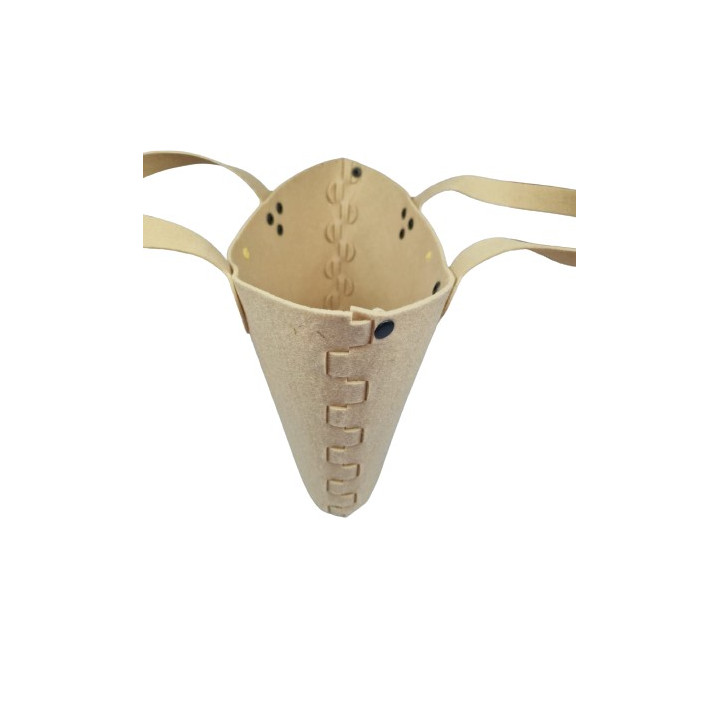 Geanta tote handmade fetru crem