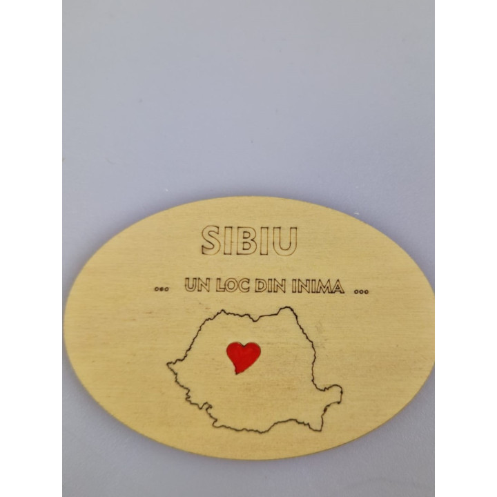 Magnet Suvenir Sibiu Un Loc din Inima
