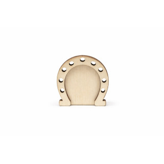 Glücks-Hufeisen aus Holz 6 cm – Deko & DIY