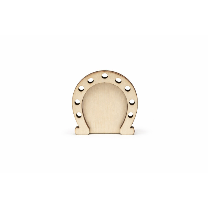 Glücks-Hufeisen aus Holz 6 cm – Deko & DIY