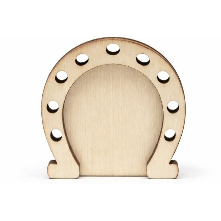 Glücks-Hufeisen aus Holz 6 cm – Deko & DIY
