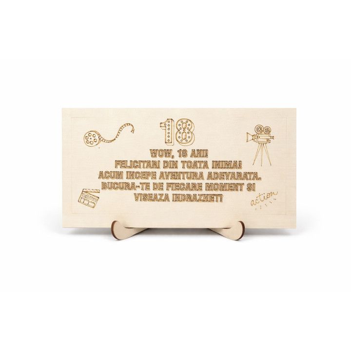 Engraved Wood Plaque – 18th Birthday Gift | RoArtizan