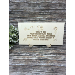 Engraved Wood Plaque – 18th Birthday Gift | RoArtizan