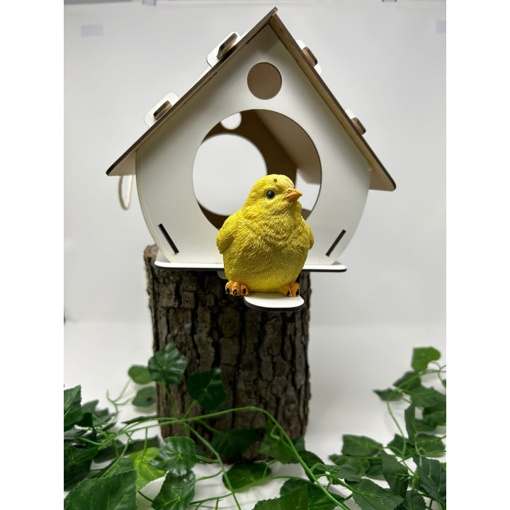Dekoratives MDF-Vogelhaus – Handgemacht in Rumänien