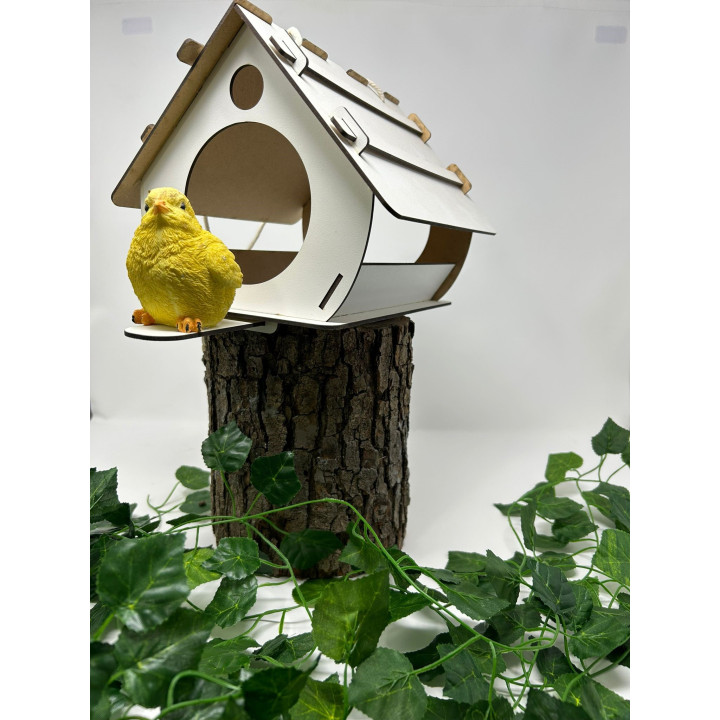 Decorative MDF Birdhouse – Handmade in Romania